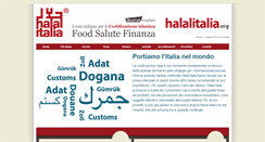 Desktop Screenshot of halalitalia.org